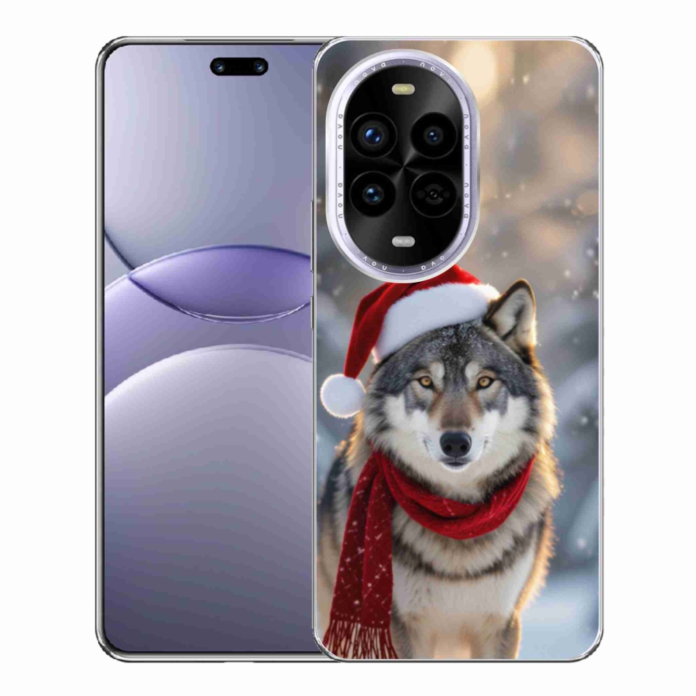 Gélový kryt mmCase na Huawei Nova 13 Pro 5G - vianočný vlk