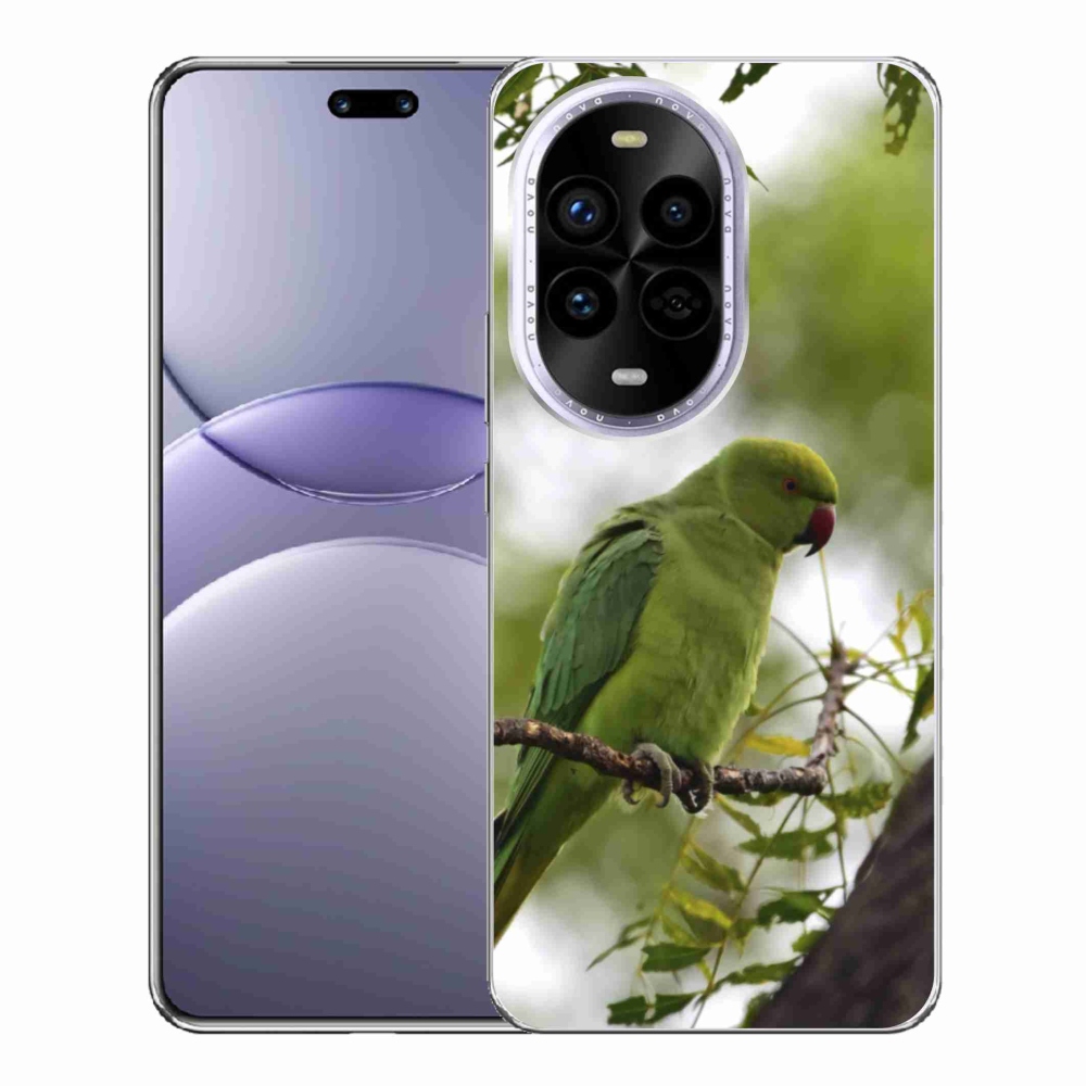 Gélový kryt mmCase na Huawei Nova 13 Pro 5G - zelený papagáj