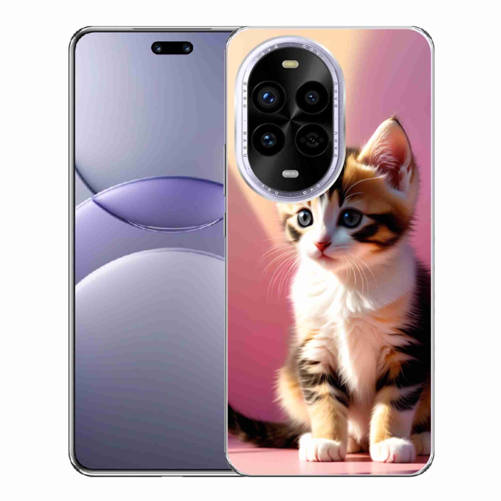 Gélový kryt mmCase na Huawei Nova 13 Pro 5G - zvedavé mačiatko 2