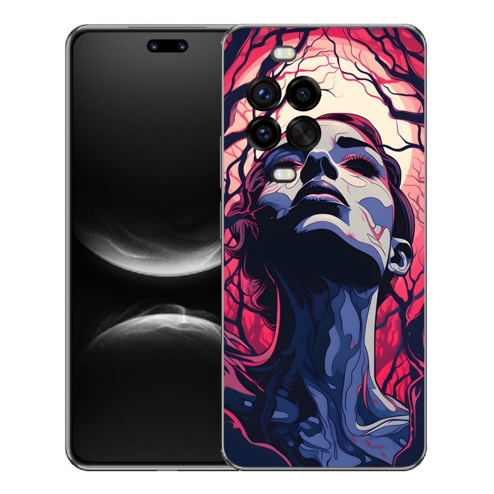 Gélový kryt mmCase na Huawei Nova 14 Pro - abstraktná tvár