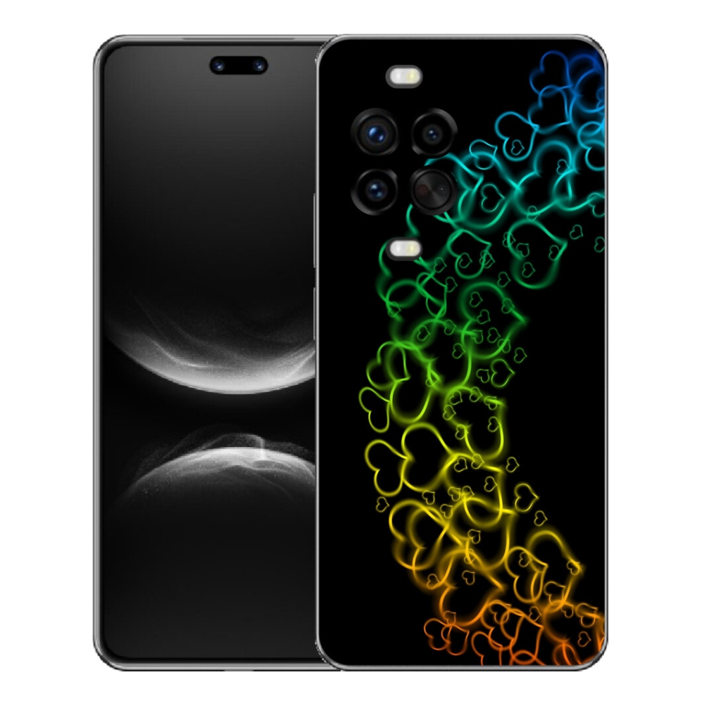Gélový kryt mmCase na Huawei Nova 14 Pro - farebné srdiečka