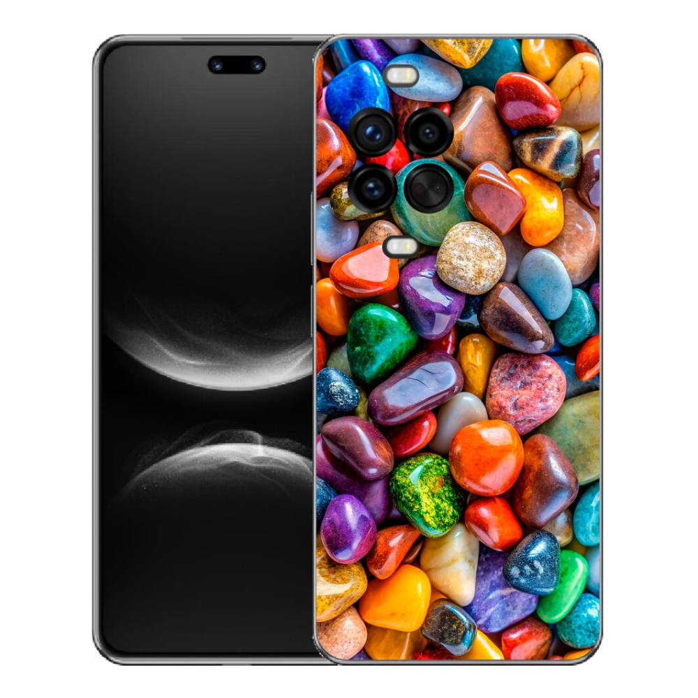 Gélový kryt mmCase na Huawei Nova 14 Pro - farebné kamienky