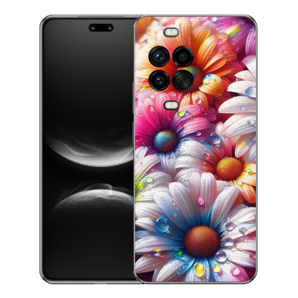 Gélový kryt mmCase na Huawei Nova 14 Pro - farebné margaréty