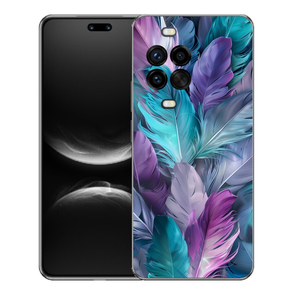 Gélový kryt mmCase na Huawei Nova 14 Pro - farebné perie 2