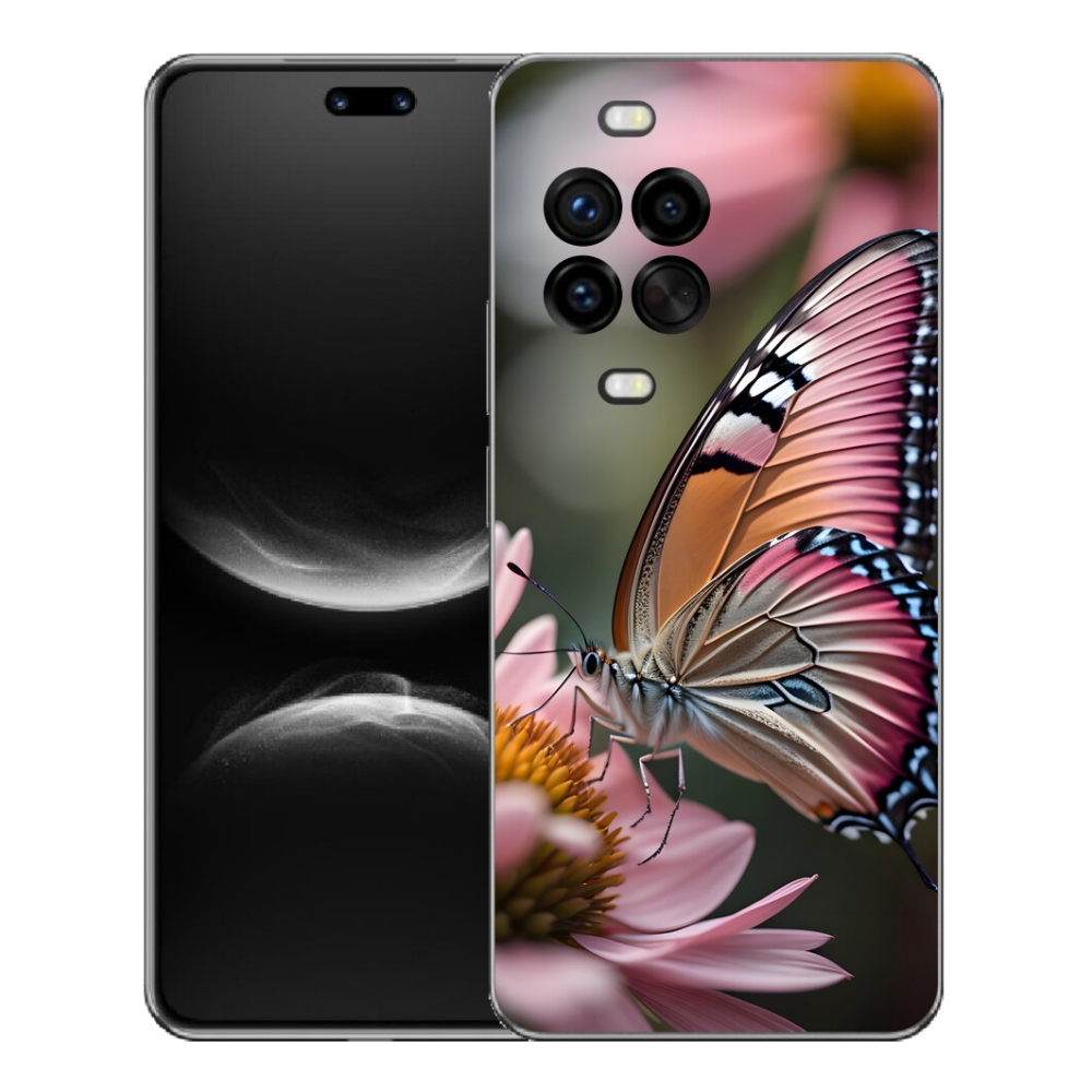 Gélový kryt mmCase na Huawei Nova 14 Pro - farebný motýľ