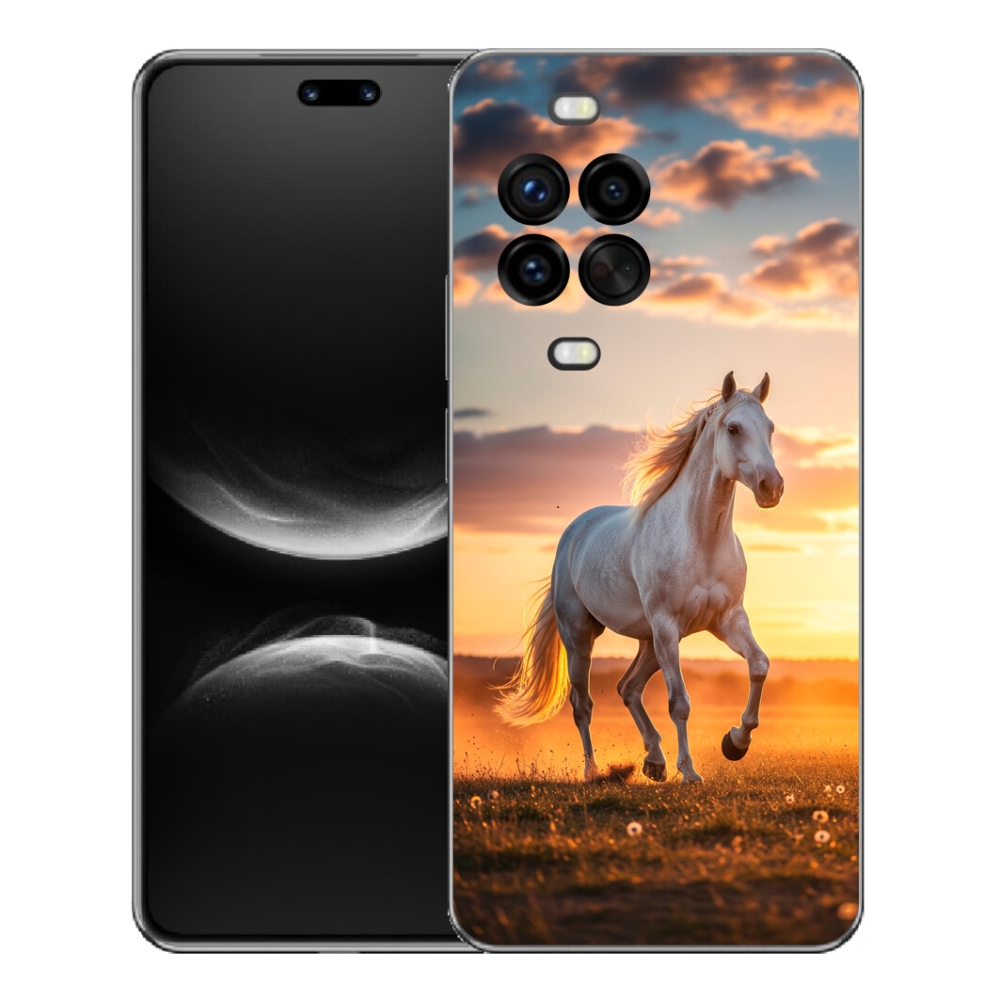 Gélový kryt mmCase na Huawei Nova 14 Pro - bežiaci biely kôň 2