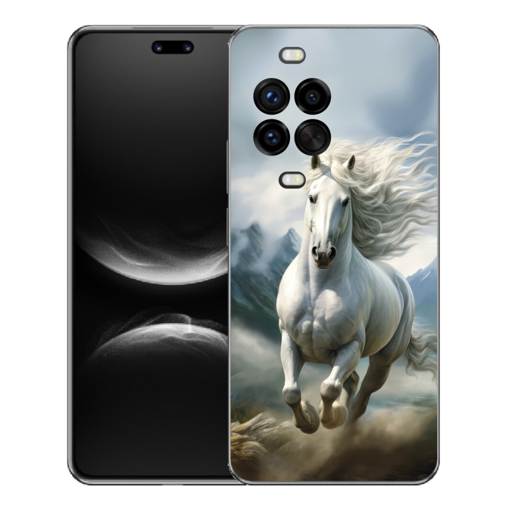 Gélový kryt mmCase na Huawei Nova 14 Pro - bežiaci biely kôň 3