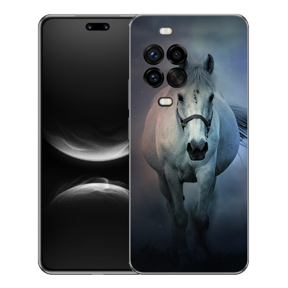 Gélový kryt mmCase na Huawei Nova 14 Pro - bežiaci biely kôň