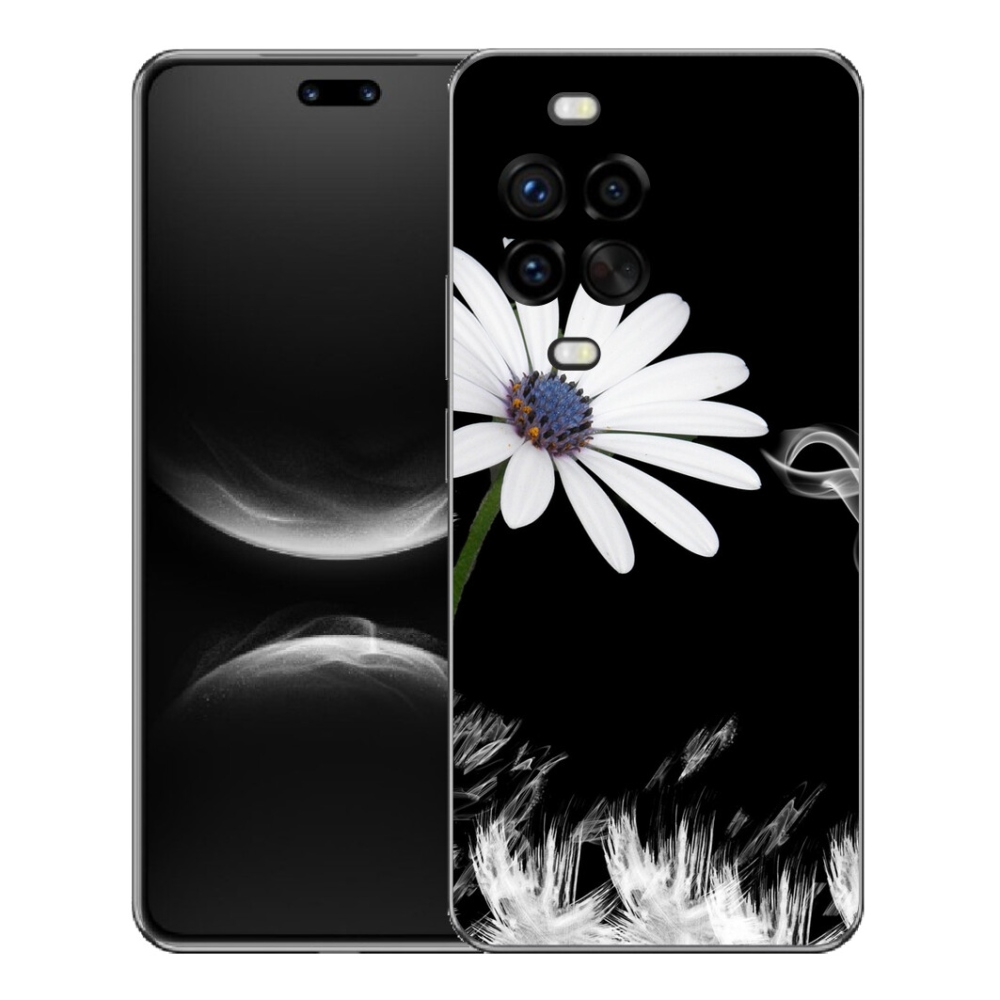 Gélový kryt mmCase na Huawei Nova 14 Pro - biely kvet