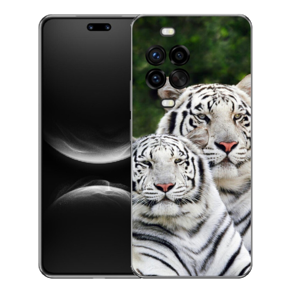 Gélový kryt mmCase na Huawei Nova 14 Pro - bieli tigre