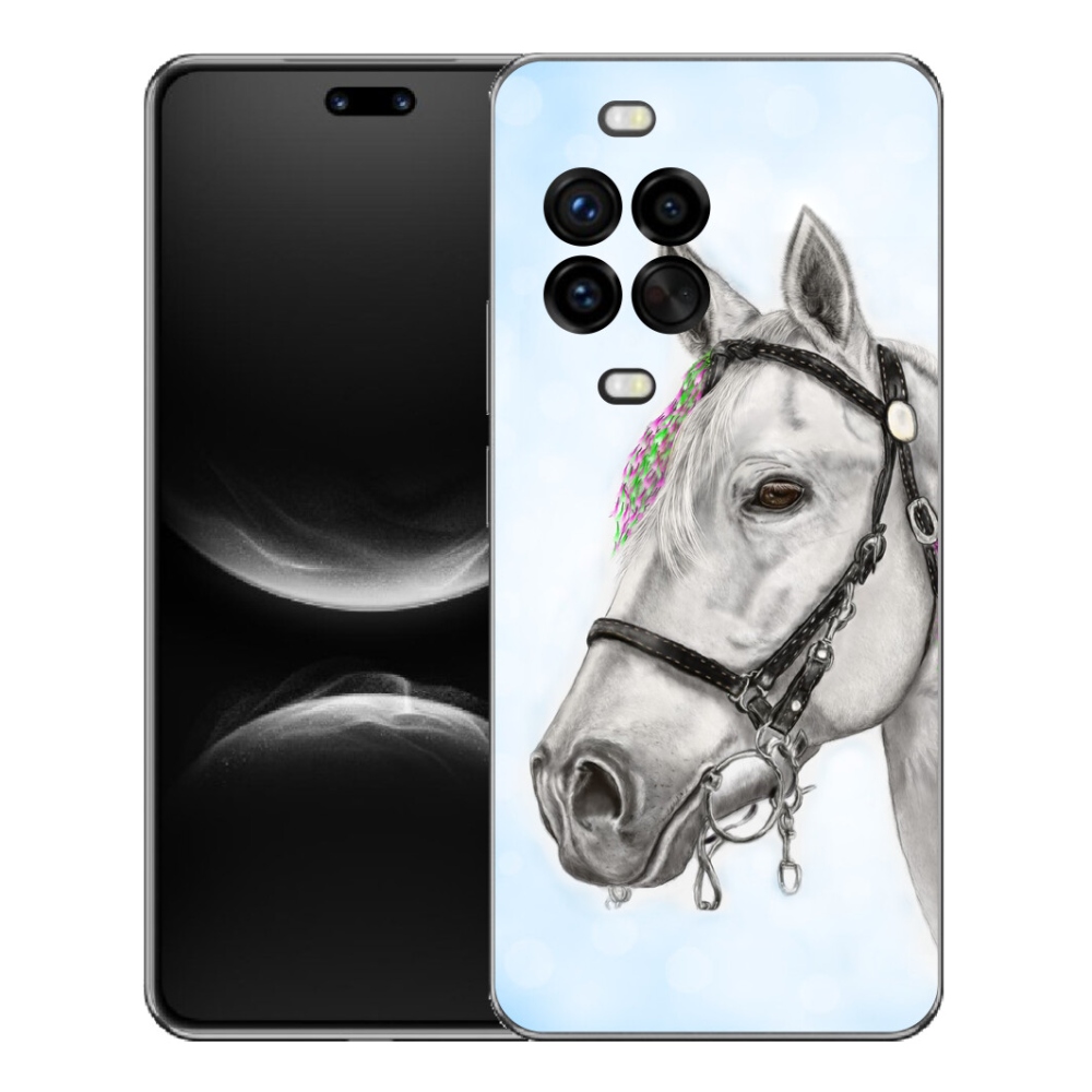 Gélový kryt mmCase na Huawei Nova 14 Pro - biely kôň 1