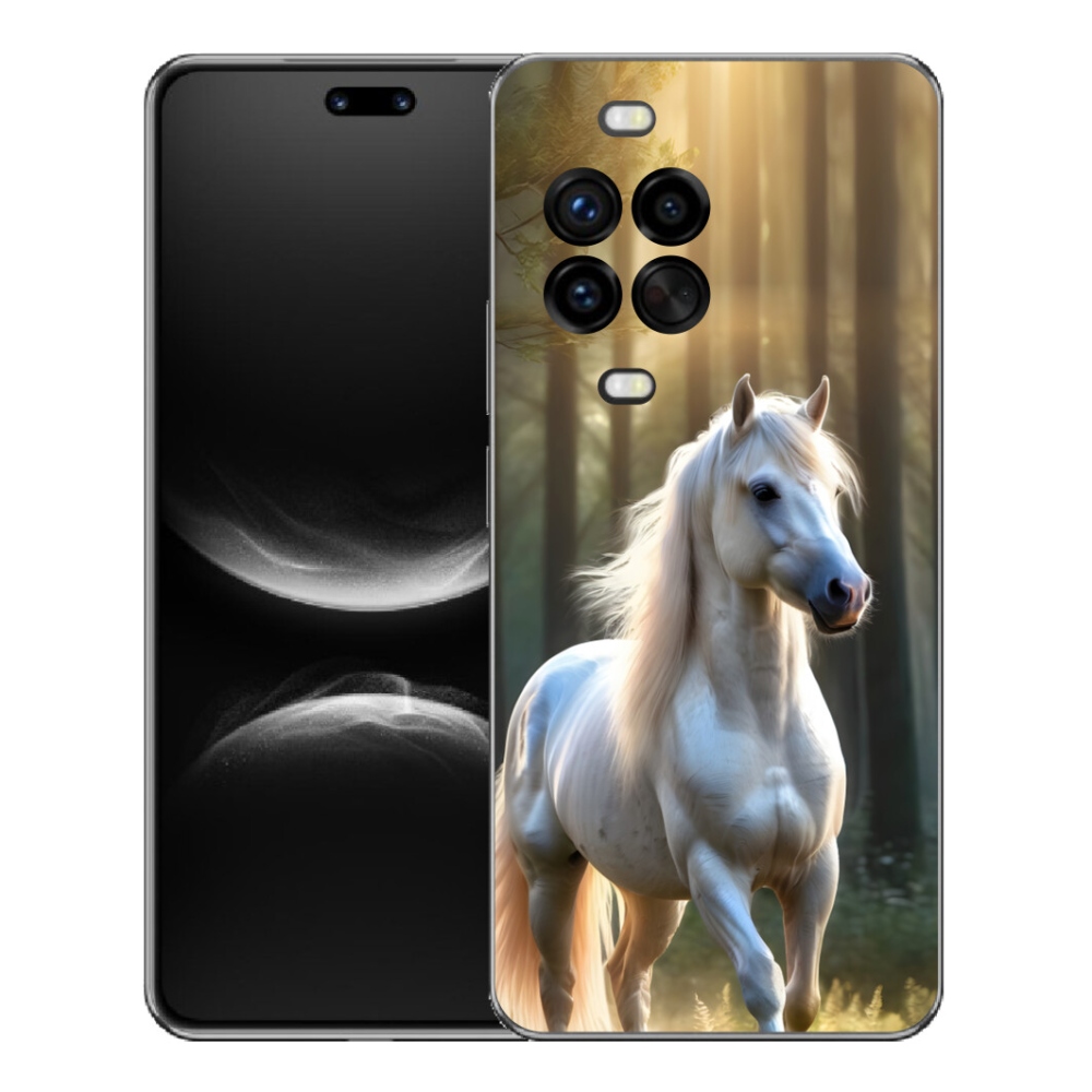 Gélový kryt mmCase na Huawei Nova 14 Pro - biely kôň 3