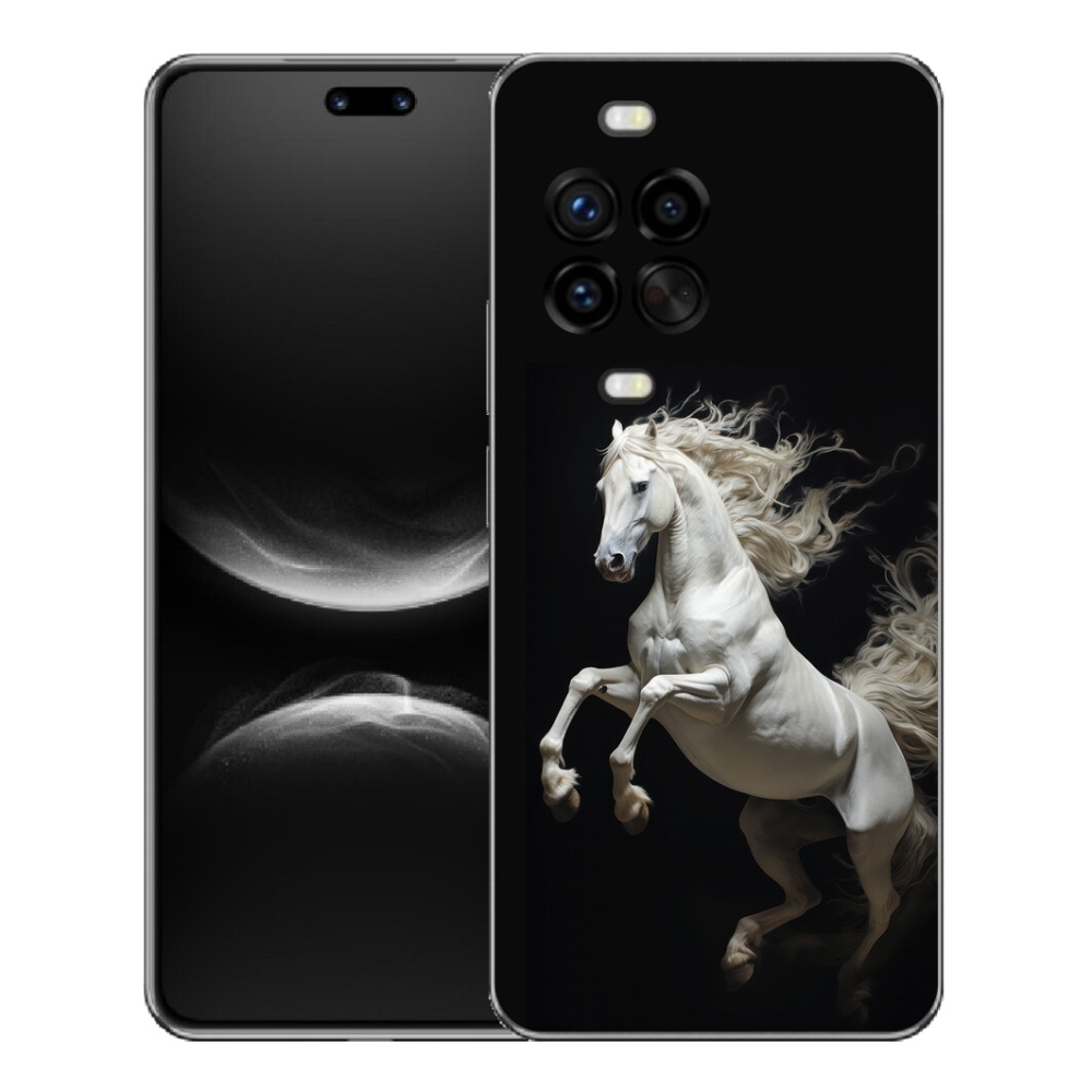 Gélový kryt mmCase na Huawei Nova 14 Pro - biely kôň 4
