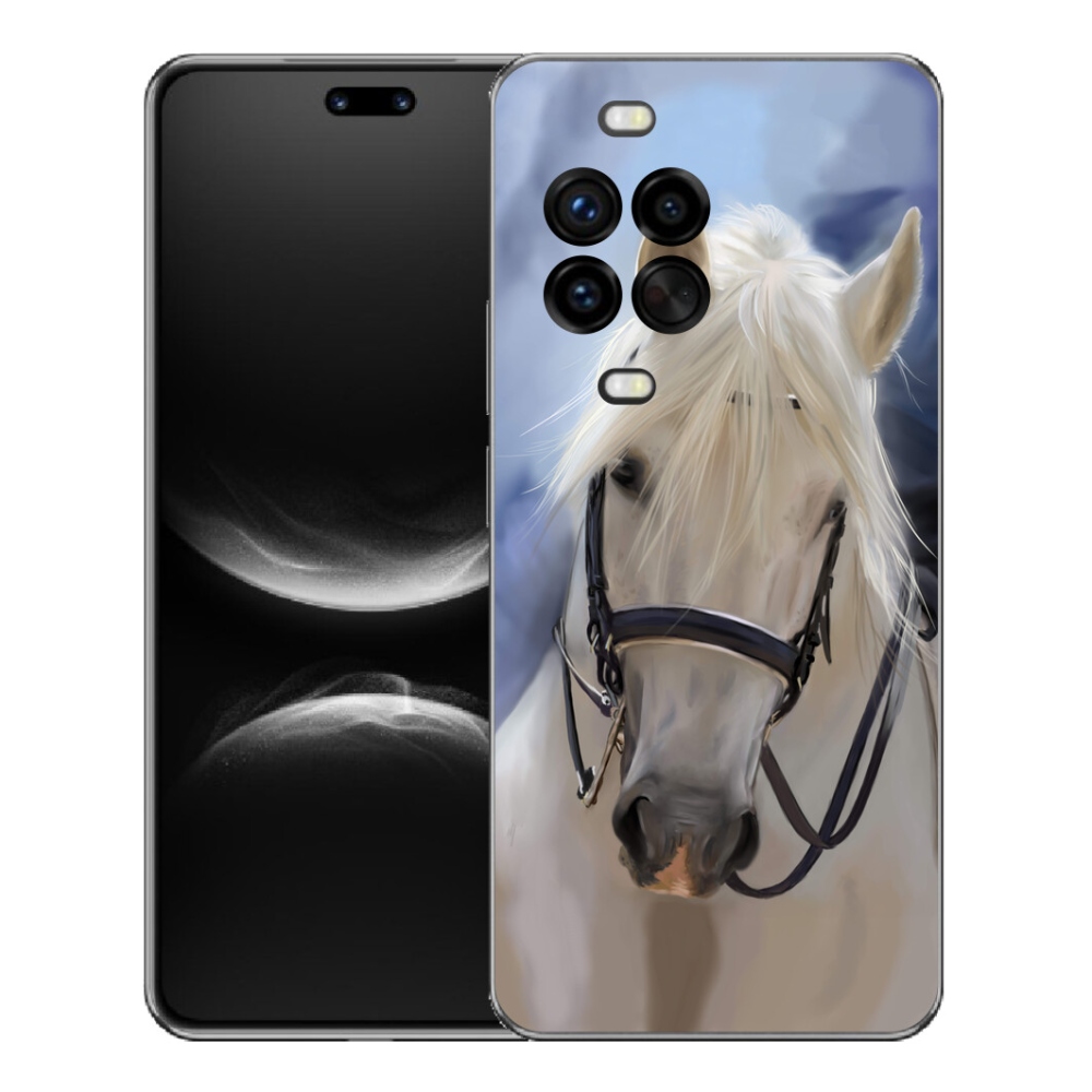 Gélový kryt mmCase na Huawei Nova 14 Pro - biely kôň