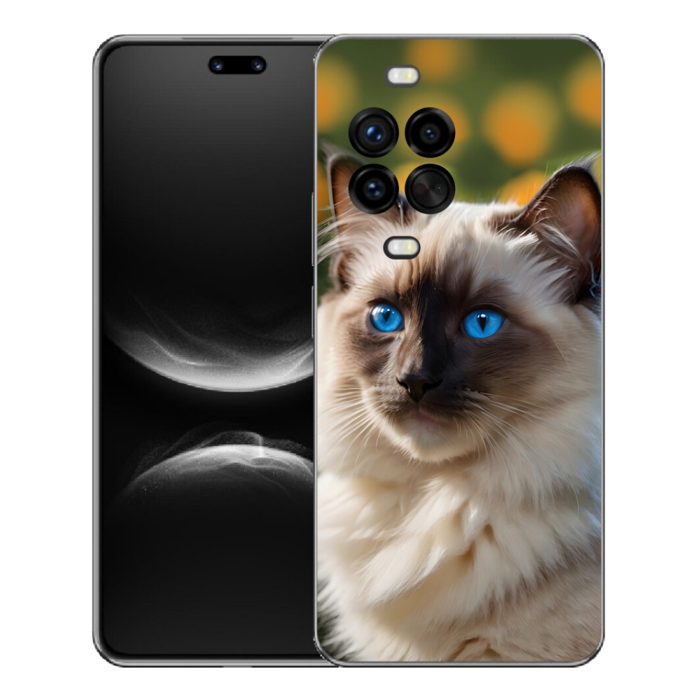 Gélový kryt mmCase na Huawei Nova 14 Pro - biely ragdoll