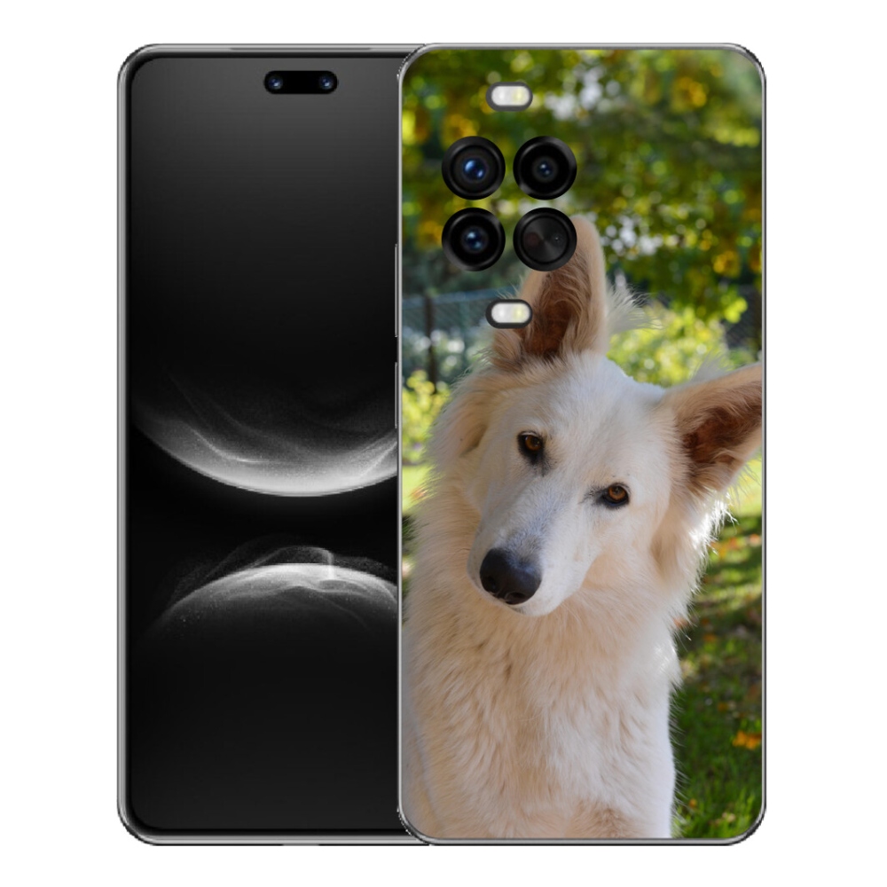 Gélový kryt mmCase na Huawei Nova 14 Pro - biely švajčiarsky ovčiak 1