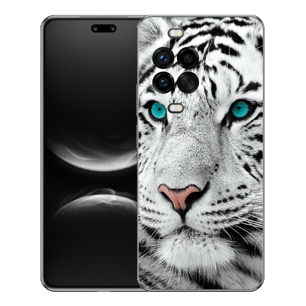 Gélový kryt mmCase na Huawei Nova 14 Pro - biely tiger