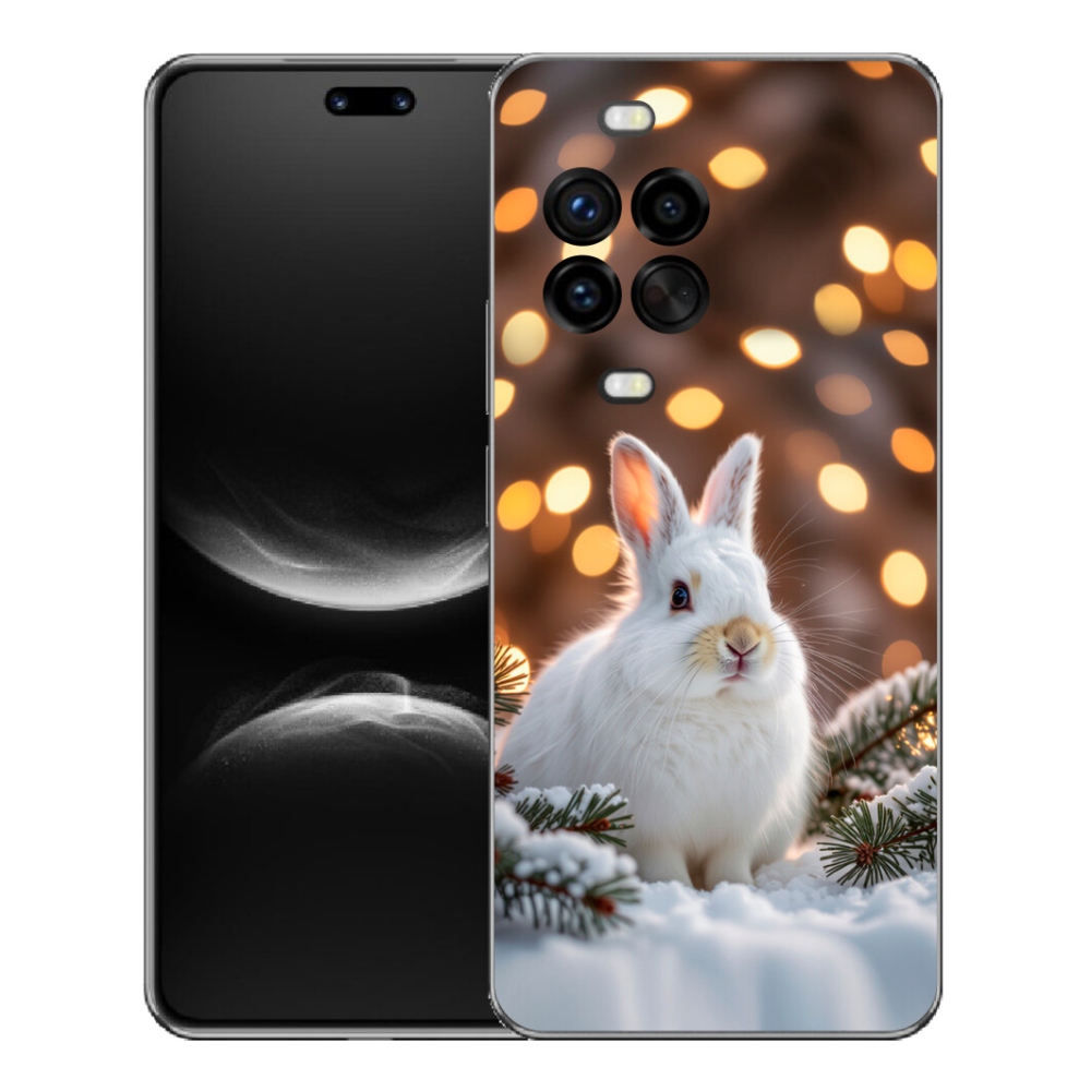 Gélový kryt mmCase na Huawei Nova 14 Pro - biely zajac