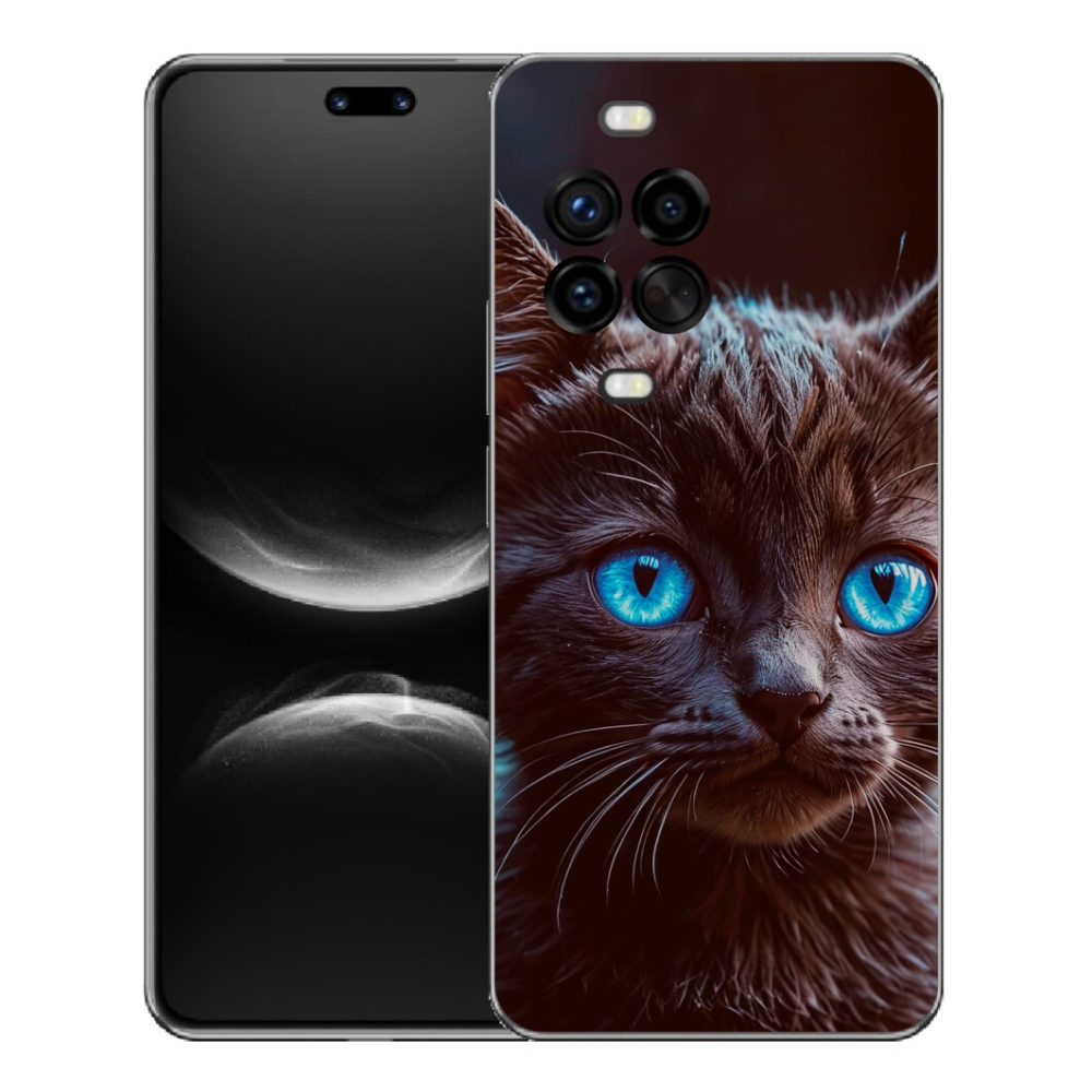 Gélový kryt mmCase na Huawei Nova 14 Pro - čierne mačiatko 2