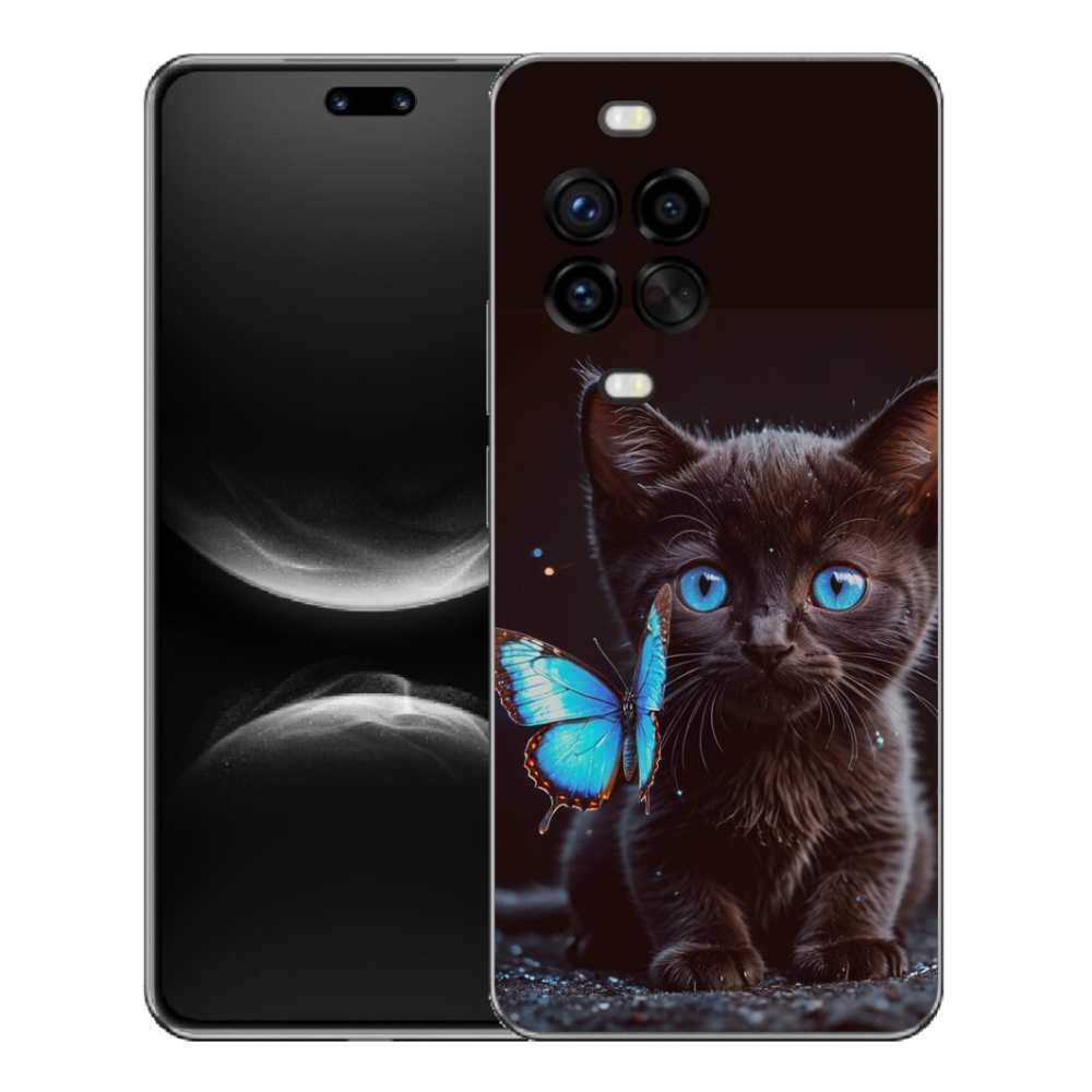 Gélový kryt mmCase na Huawei Nova 14 Pro - čierne mačiatko 3