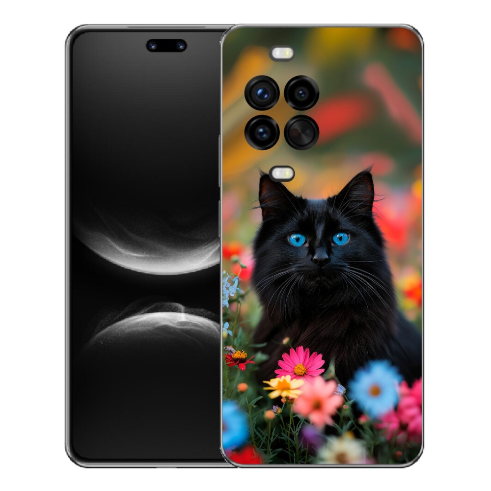 Gélový kryt mmCase na Huawei Nova 14 Pro - čierne mačiatko 4