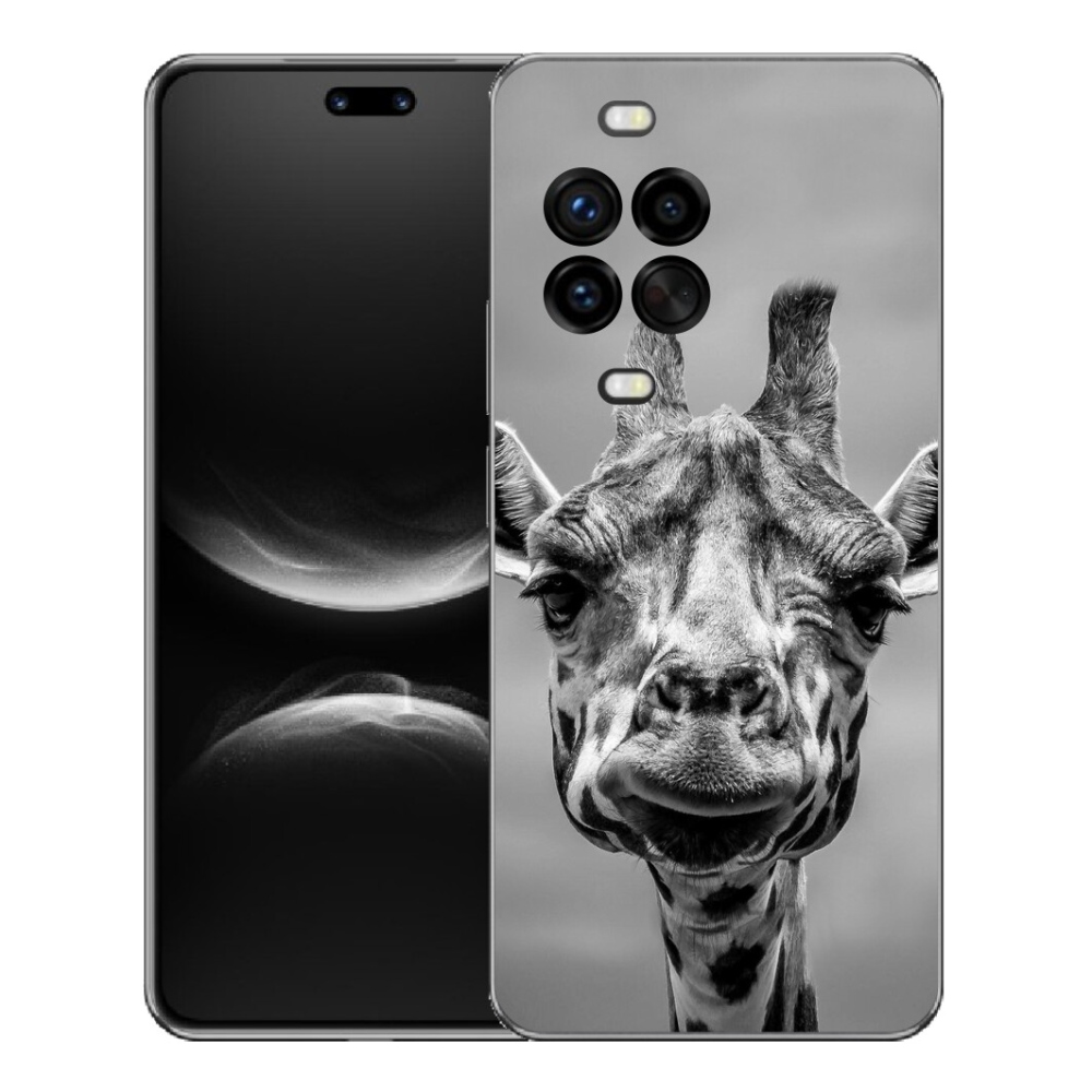 Gélový kryt mmCase na Huawei Nova 14 Pro - čiernobiela žirafa