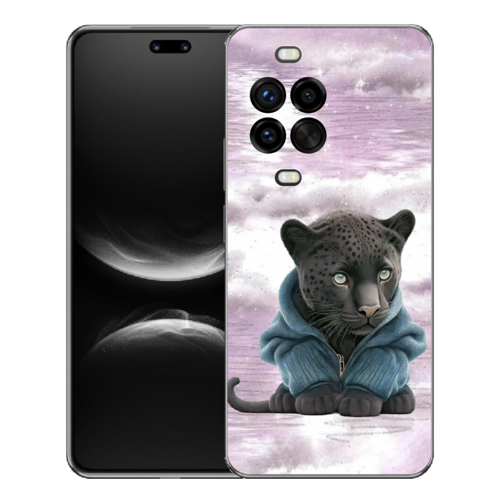 Gélový kryt mmCase na Huawei Nova 14 Pro - čierny panter vo svetri