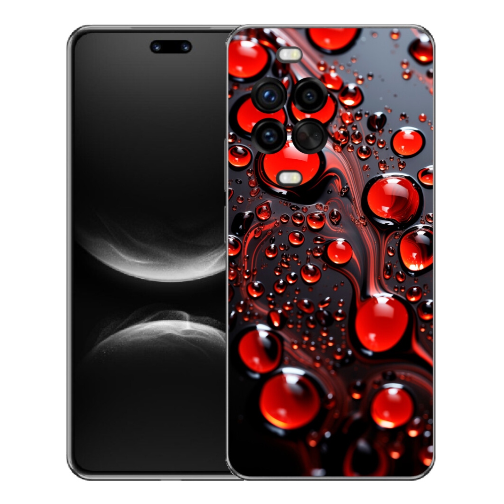 Gélový kryt mmCase na Huawei Nova 14 Pro - červené kvapky 2
