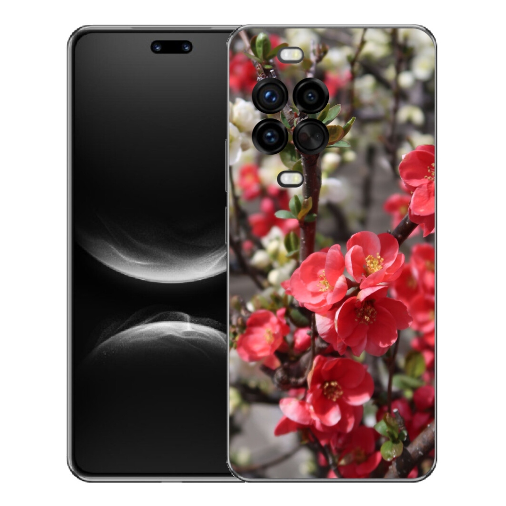 Gélový kryt mmCase na Huawei Nova 14 Pro - červené kvety