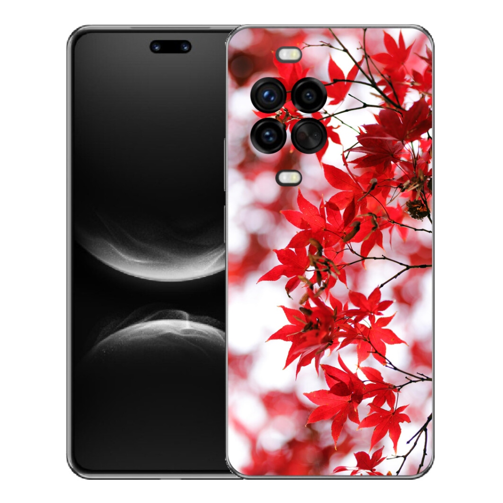 Gélový kryt mmCase na Huawei Nova 14 Pro - červené listy