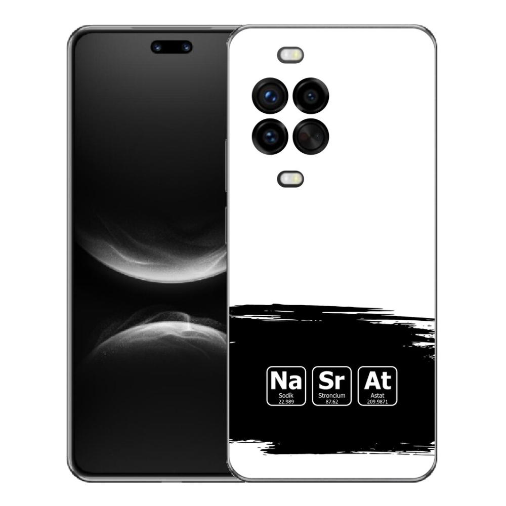 Gélový kryt mmCase na Huawei Nova 14 Pro - chemické prvky čiernobiele pozadie