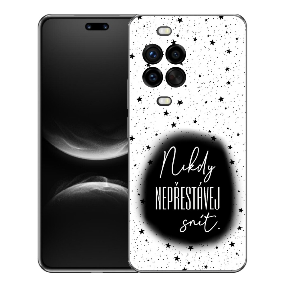 Gélový kryt mmCase na Huawei Nova 14 Pro - citát 1 čiernobiele pozadie