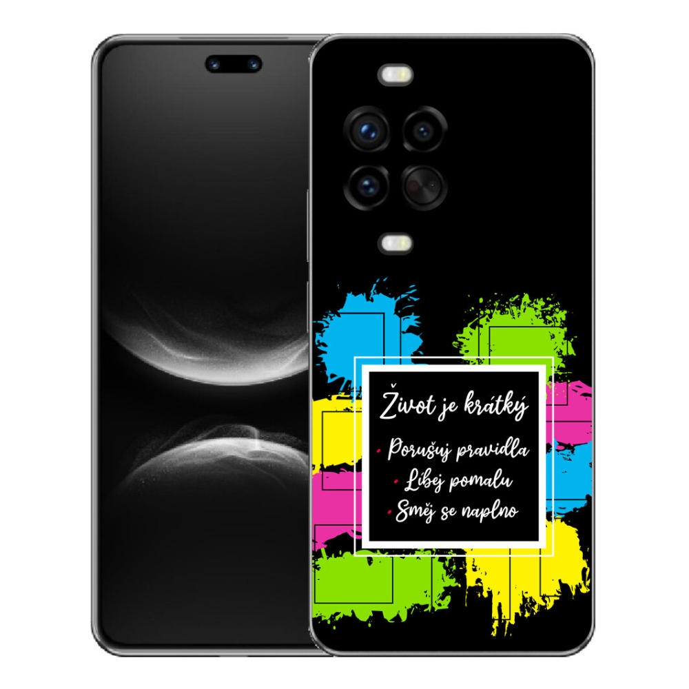 Gélový kryt mmCase na Huawei Nova 14 Pro - citát 5 čierne pozadie