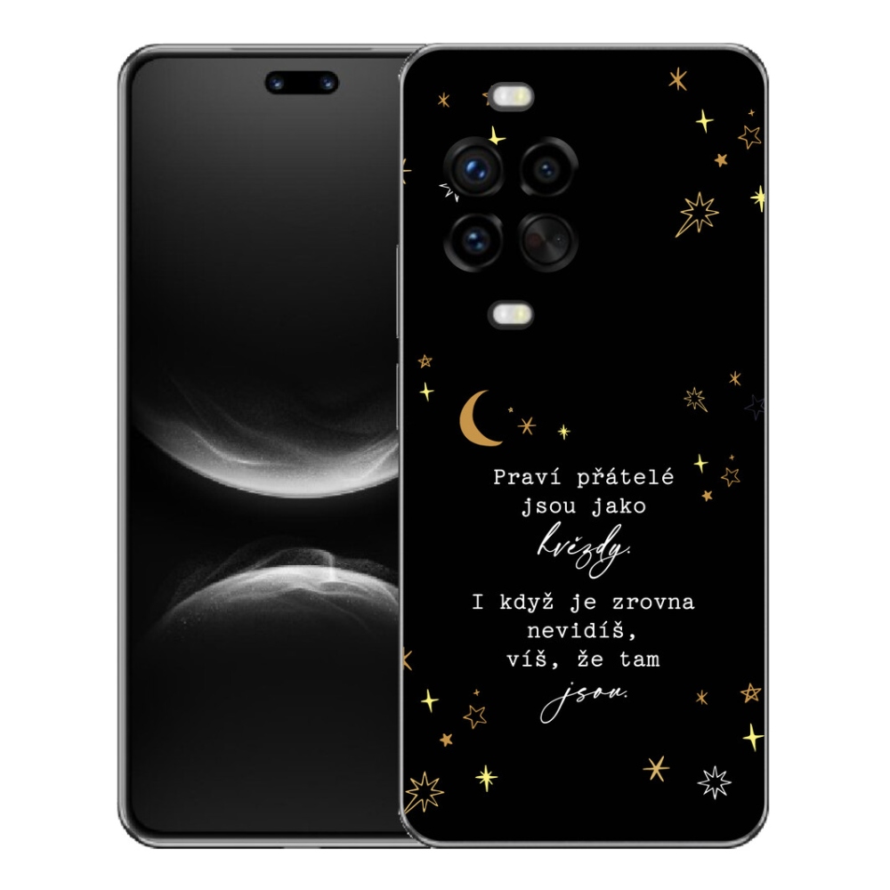 Gélový kryt mmCase na Huawei Nova 14 Pro - citát 6 čierne pozadie