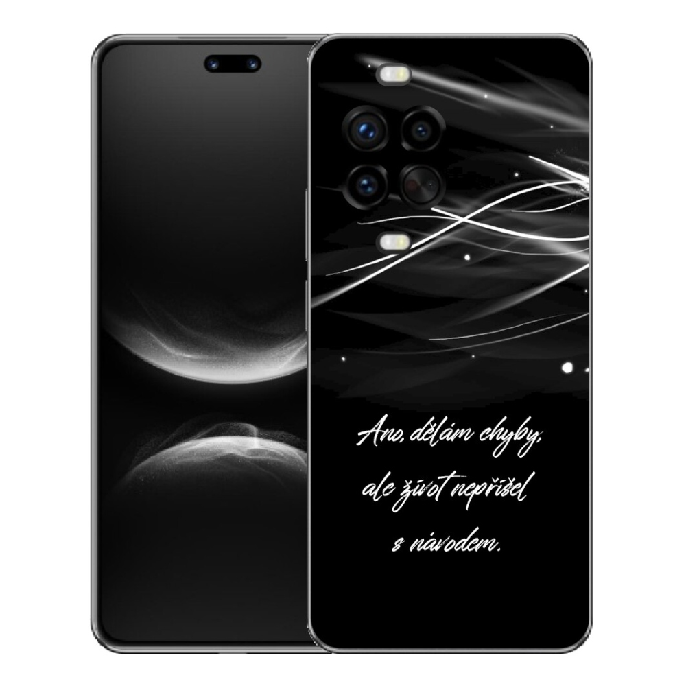 Gélový kryt mmCase na Huawei Nova 14 Pro - citát čierne pozadie