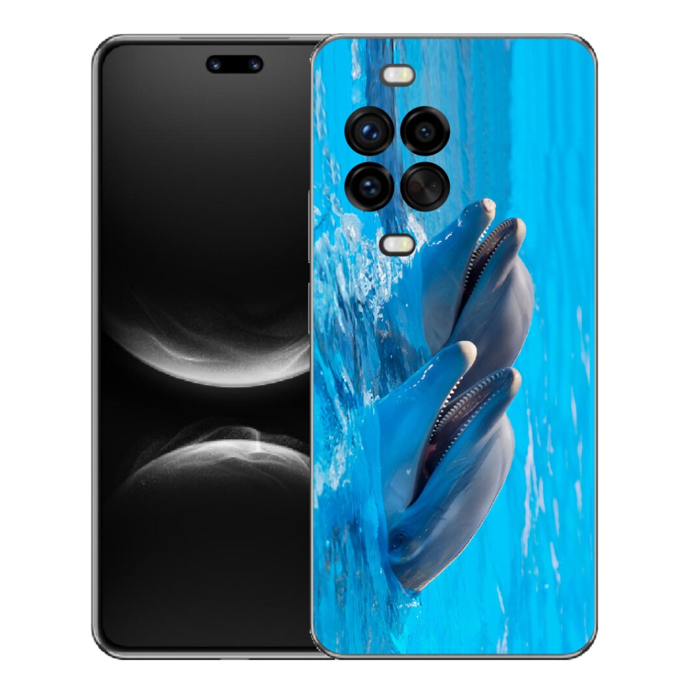 Gélový kryt mmCase na Huawei Nova 14 Pro - delfíny
