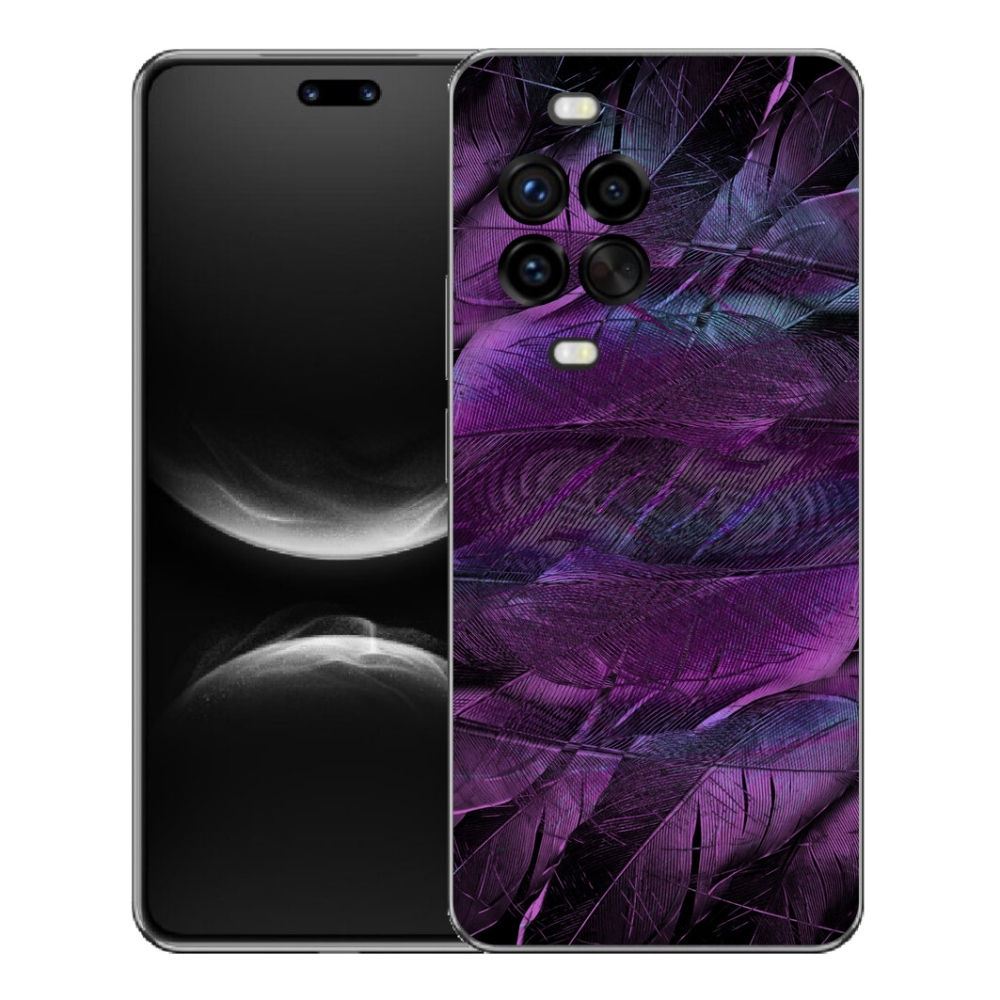 Gélový kryt mmCase na Huawei Nova 14 Pro - fialové pierka