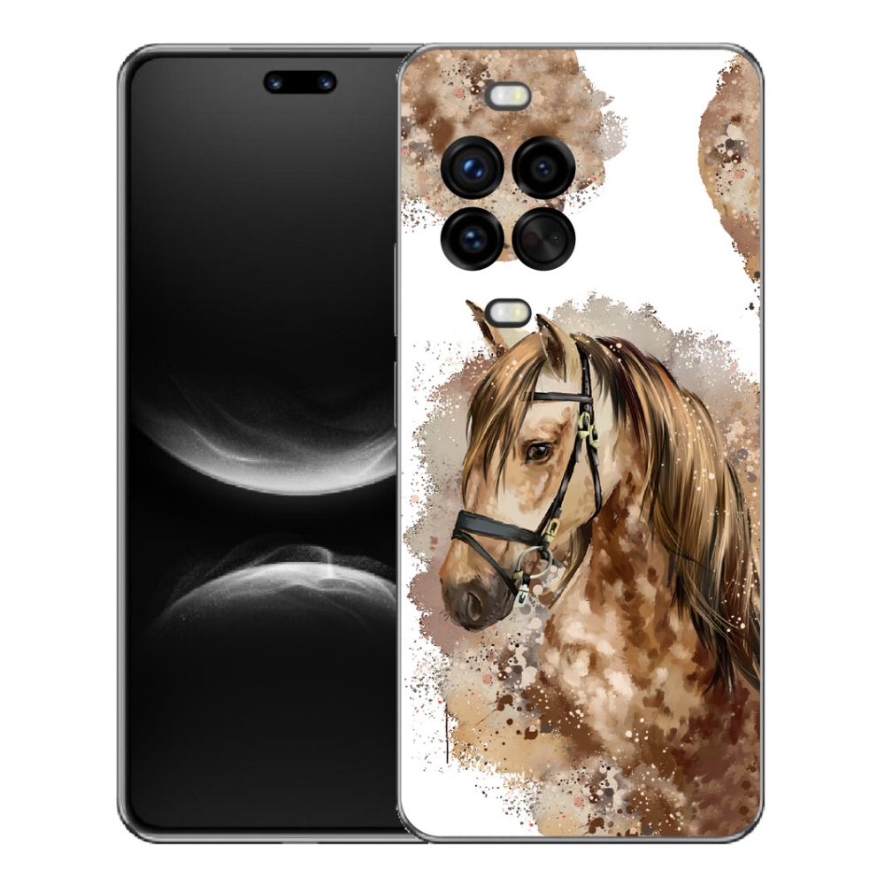 Gélový kryt mmCase na Huawei Nova 14 Pro - hnedý kreslený kôň