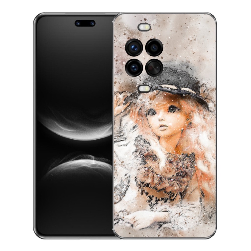 Gélový kryt mmCase na Huawei Nova 14 Pro - dievčatko s klobúkom