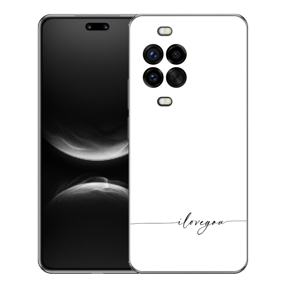 Gélový kryt mmCase na Huawei Nova 14 Pro - I love you biele pozadie