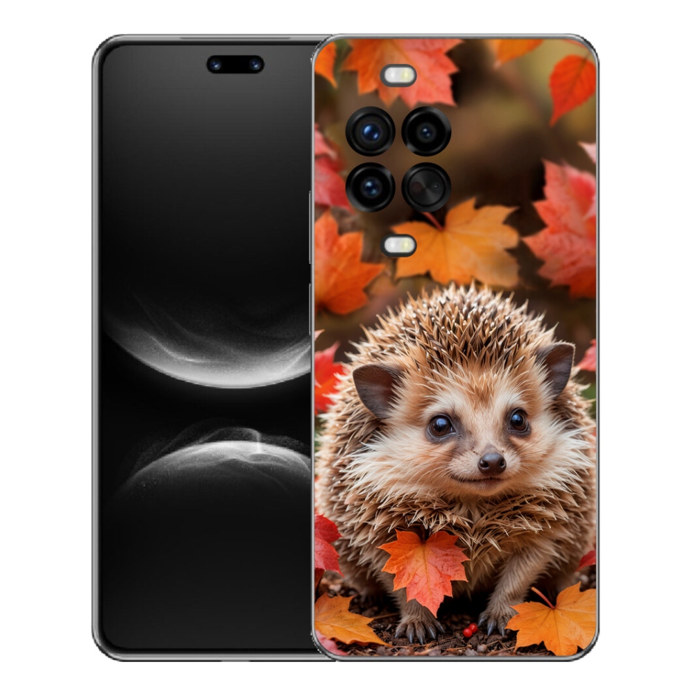 Gélový kryt mmCase na Huawei Nova 14 Pro - ježko v lístii
