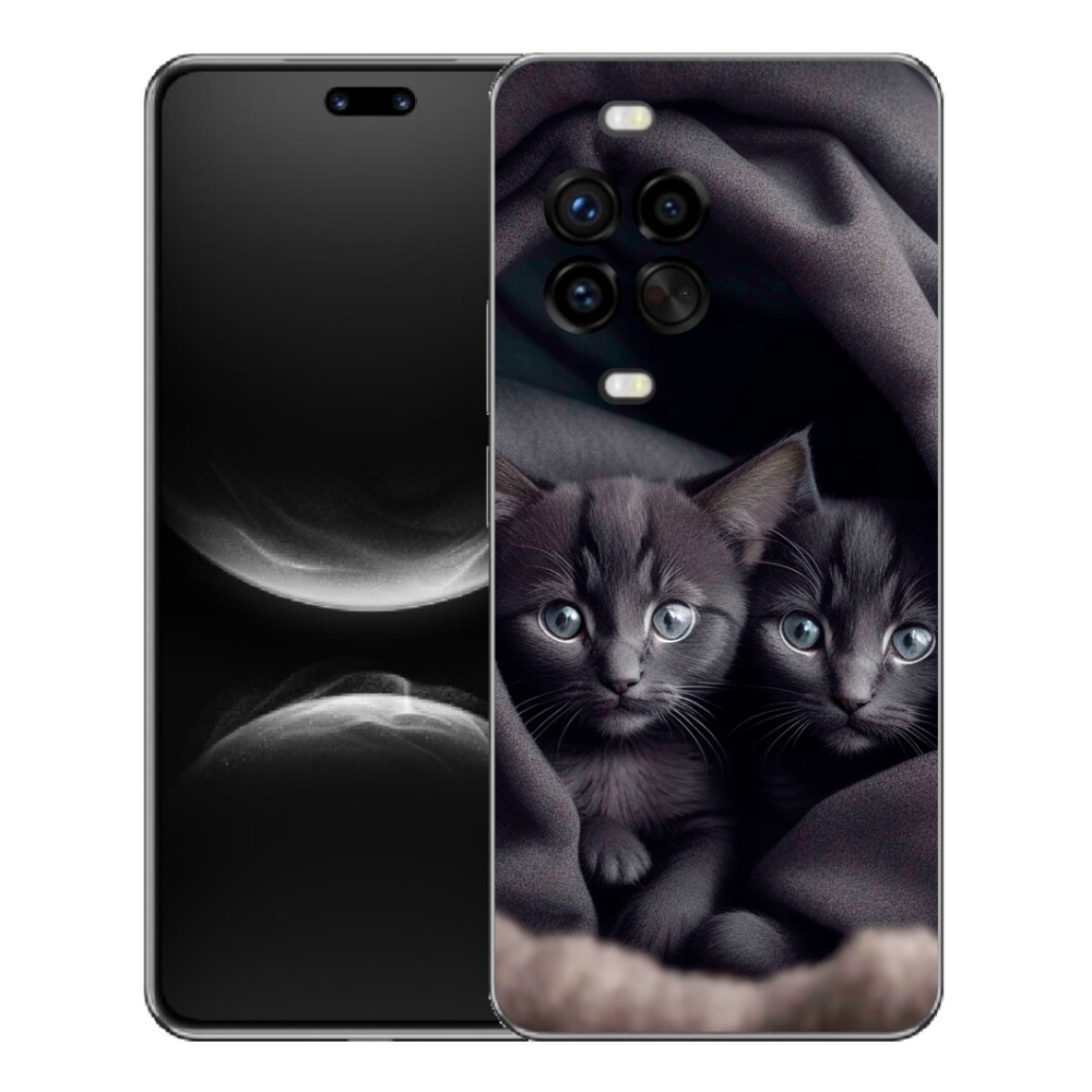 Gélový kryt mmCase na Huawei Nova 14 Pro - mačacie duo