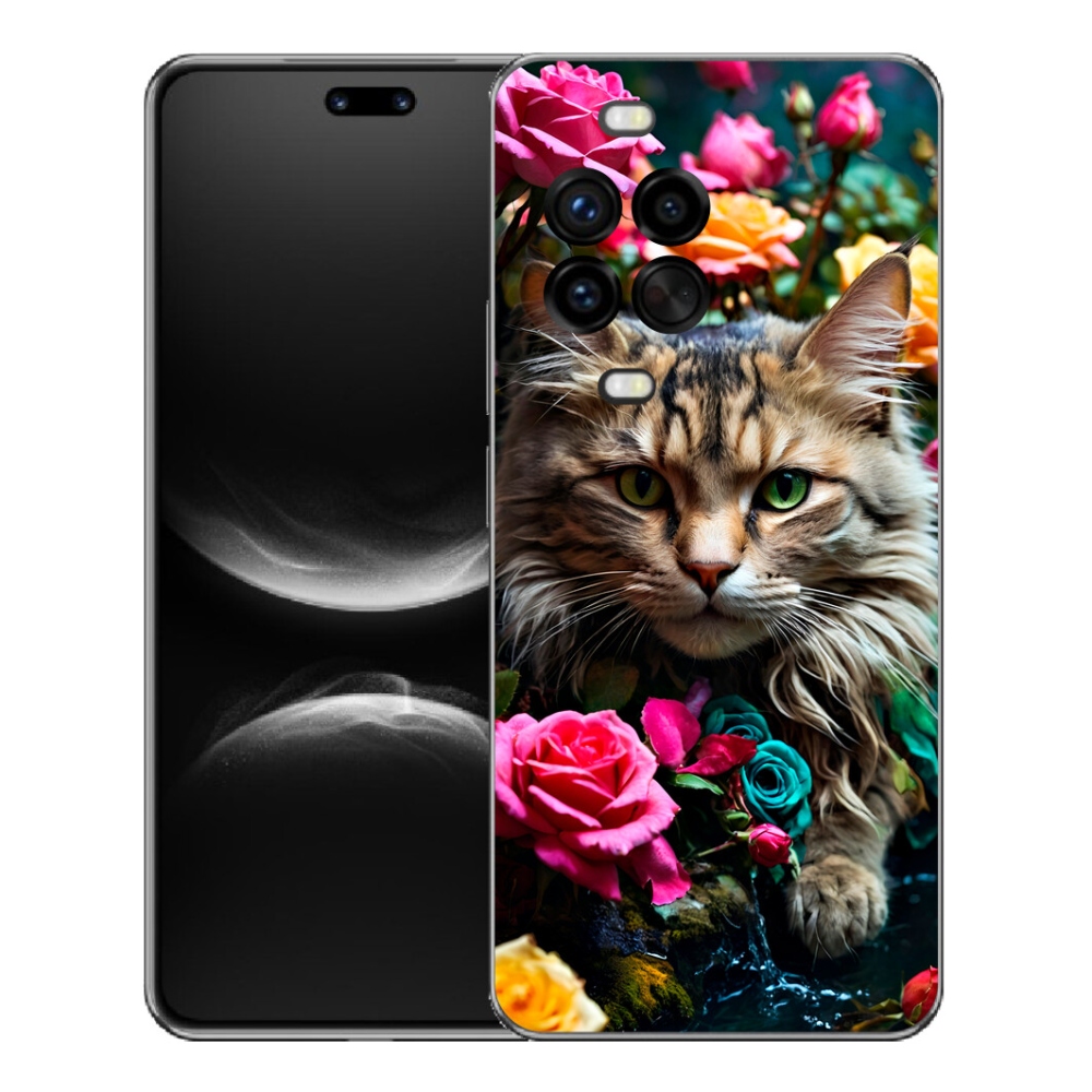 Gélový kryt mmCase na Huawei Nova 14 Pro - mačacie pohľad 2