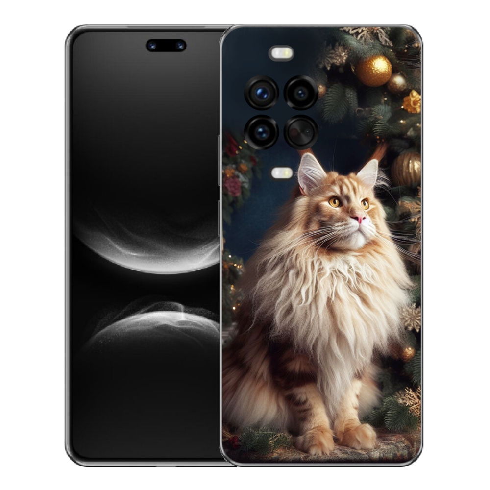 Gélový kryt mmCase na Huawei Nova 14 Pro - mačka pri stromčeku