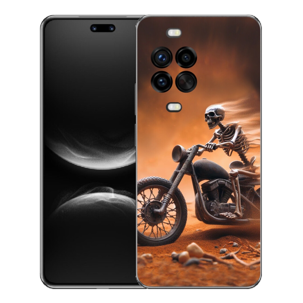 Gélový kryt mmCase na Huawei Nova 14 Pro - kostra na motorke