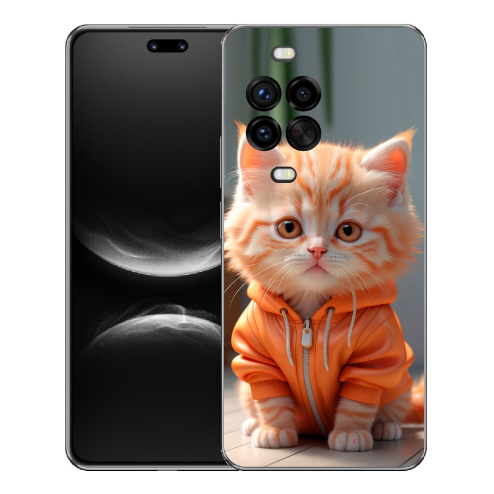 Gélový kryt mmCase na Huawei Nova 14 Pro - mačiatko v mikine