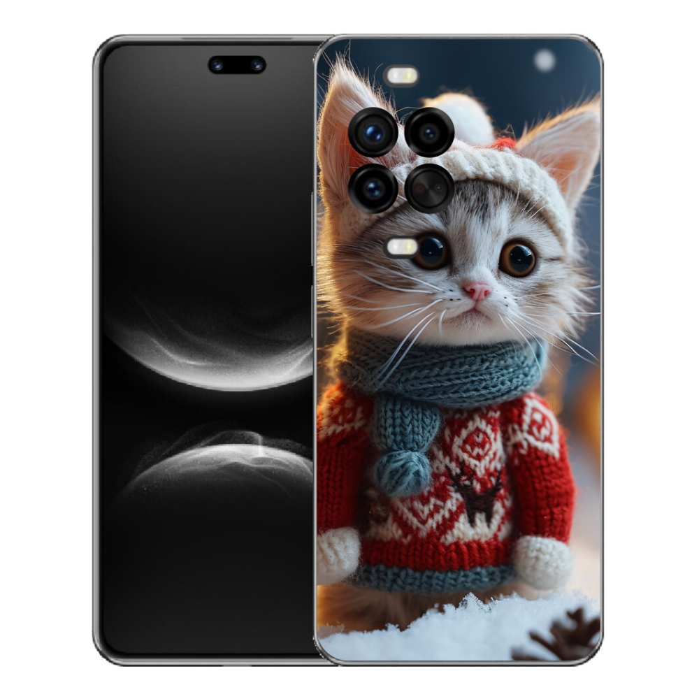 Gélový kryt mmCase na Huawei Nova 14 Pro - mačiatko vo svetri
