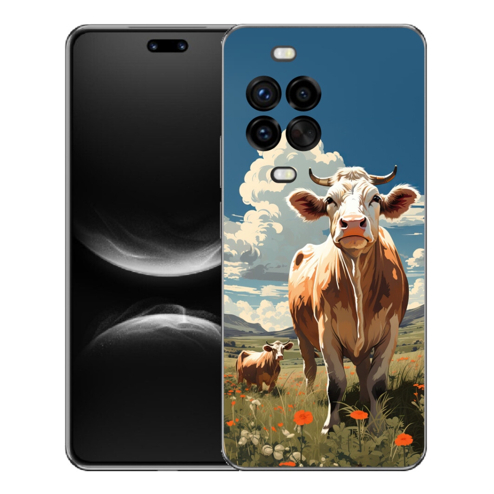 Gélový kryt mmCase na Huawei Nova 14 Pro - kravy na lúke