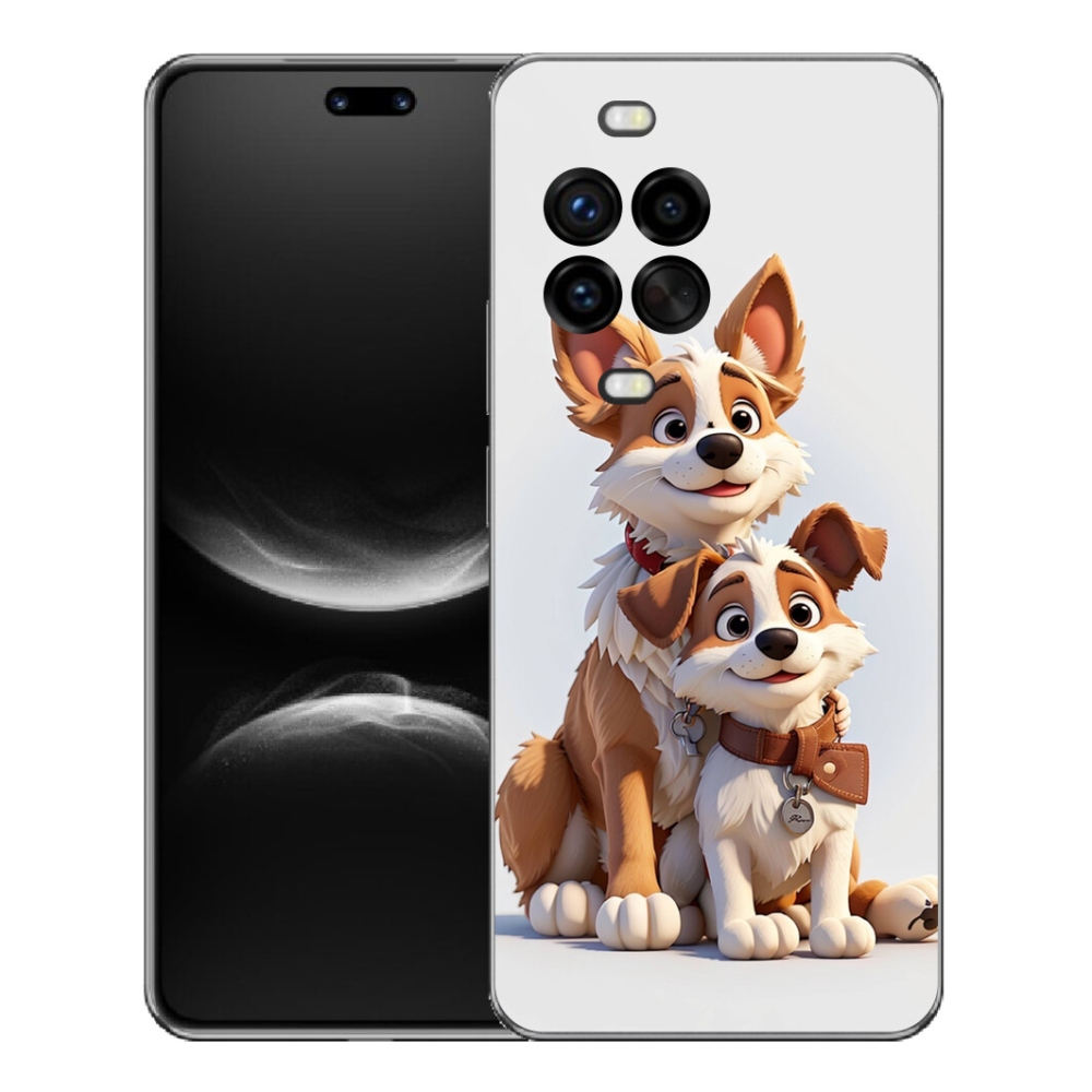 Gélový kryt mmCase na Huawei Nova 14 Pro - kreslenie psy