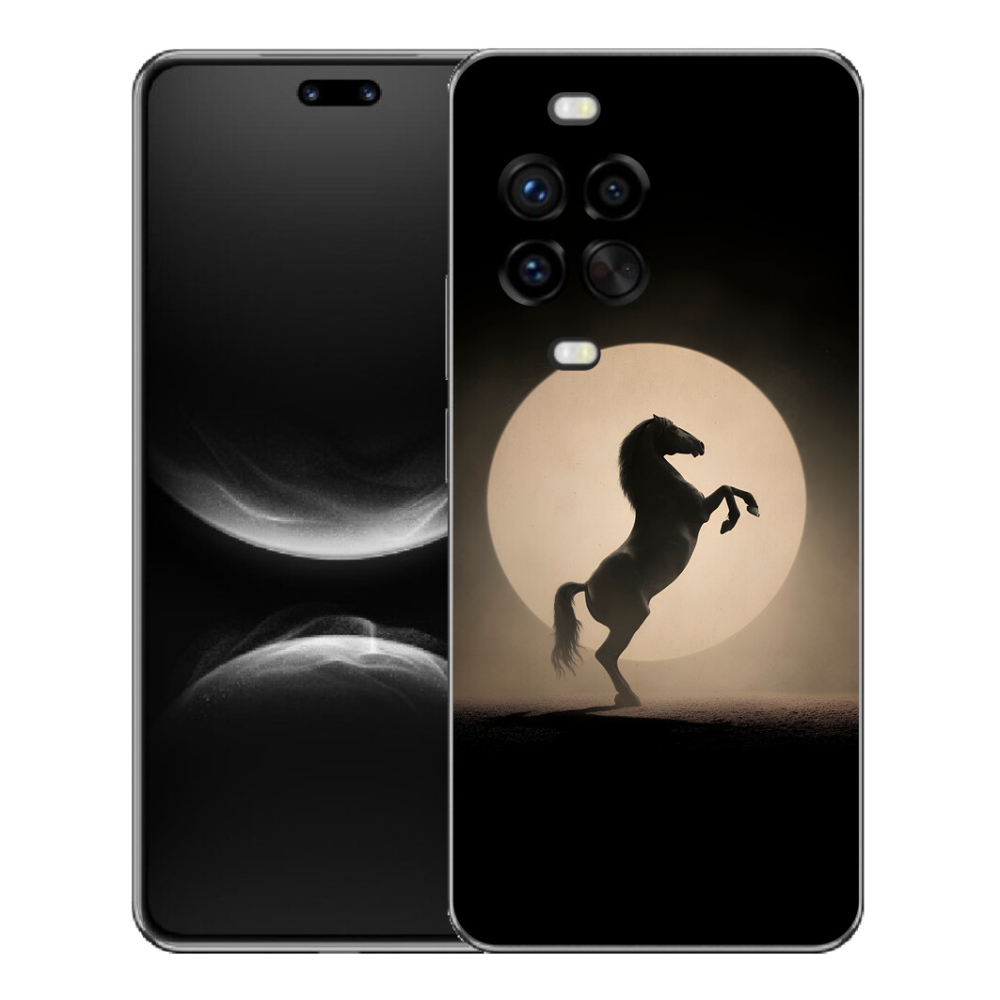 Gélový kryt mmCase na Huawei Nova 14 Pro - kôň v siluete